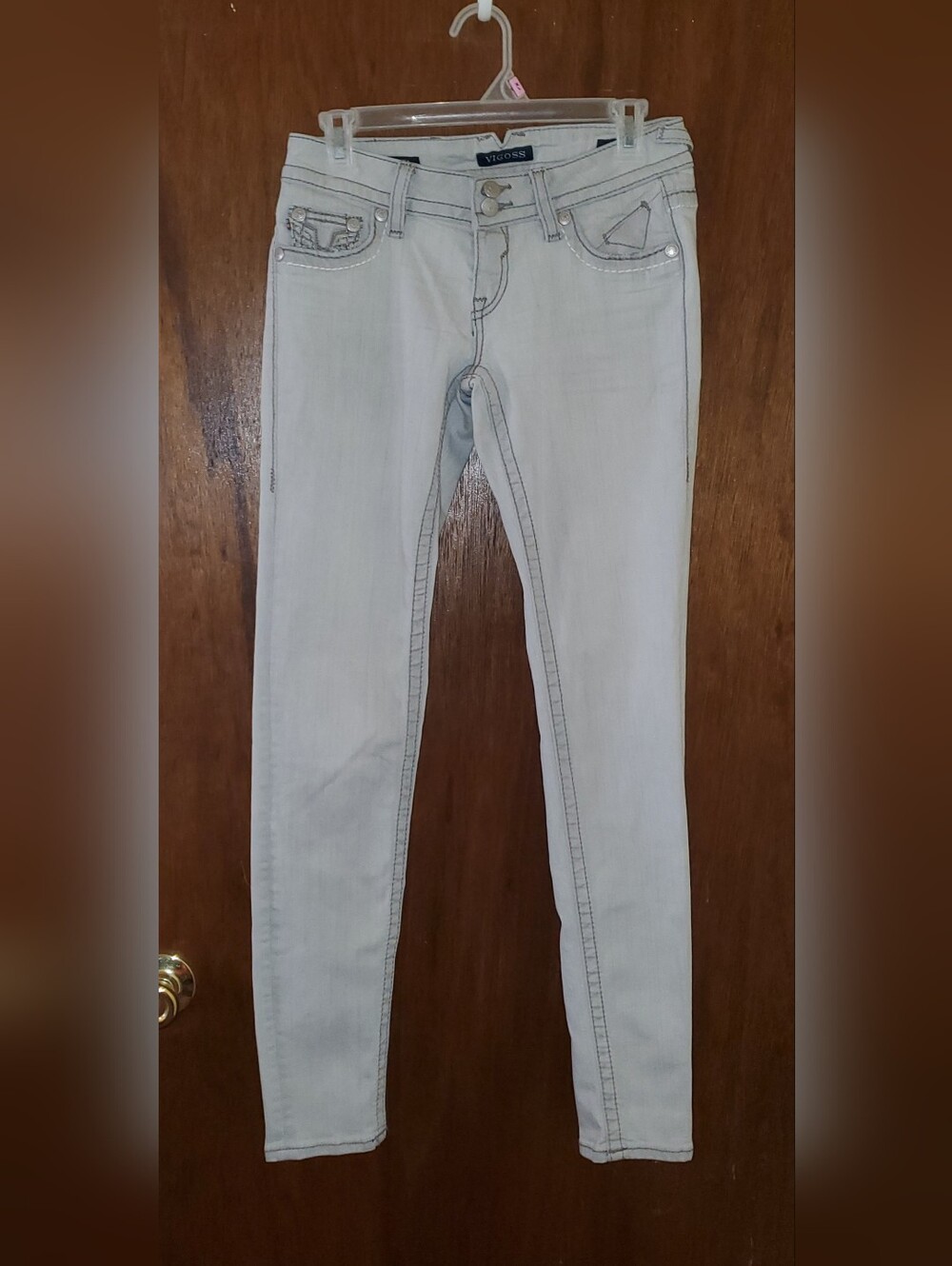 Vigoss The Chelsea Light Wash Skinny Jeans Sz 3/4